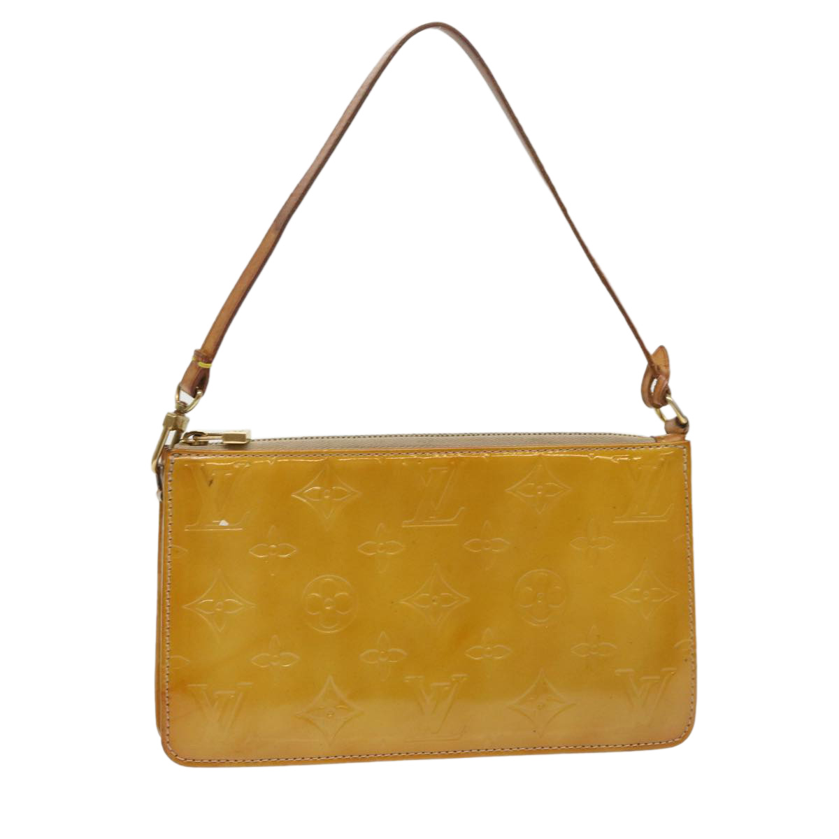 Louis Vuitton Monogram Vernis Lexington Accessory Pouch Beige M91010 Auth 46755